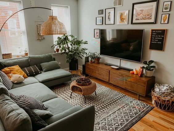 Imagen de sofa en living luminoso
